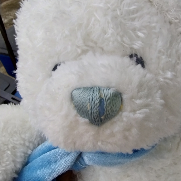 ÷Baby Gund Polar Bear White Bear, Personalized My First Christmas Baby Gift - Picture 11 of 12